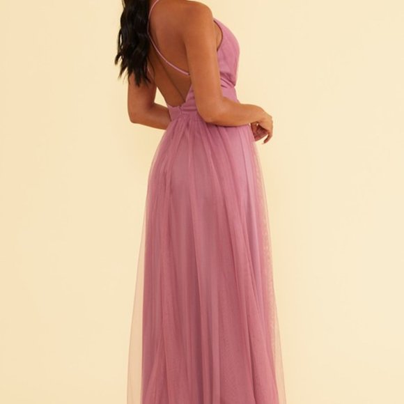 PETAL DUST MAXI DRESS - MAGENTA - Picture 11 of 11